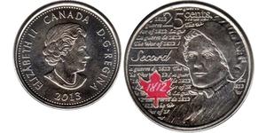 25 Cent Canada Nichel Elisabetta II (1926-2022)