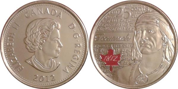 25 Cent Canada Nichel Elisabetta II (1926-2022)