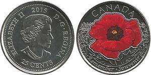 25 Cent Canada Nickel Elizabeth II (1926-2022)