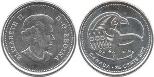 25 Cent Canada Nickel Elizabeth II (1926-2022)