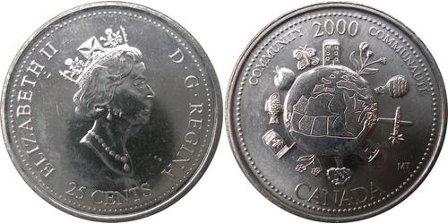 25 Cent Canada Nickel Elizabeth II (1926-2022)