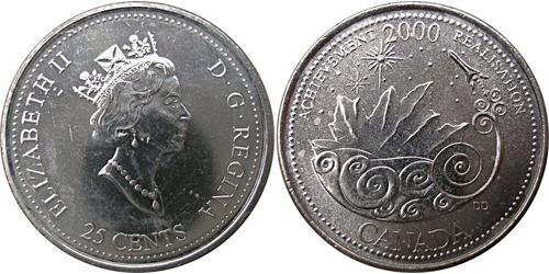 25 Cent Canada Nickel Elizabeth II (1926-2022)