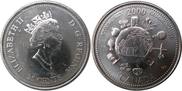 25 Cent Canada Nickel Elizabeth II (1926-2022)