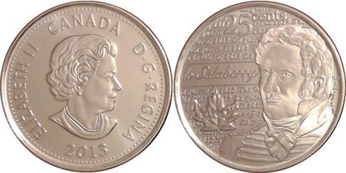 25 Cent Kanada Nickel Elizabeth II (1926-2022)