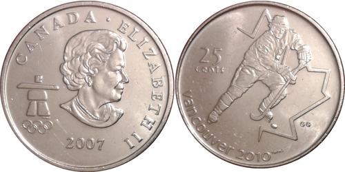25 Cent Kanada Nickel Elizabeth II (1926-2022)