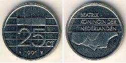 25 Cent Kingdom of the Netherlands (1815 - ) Nickel 