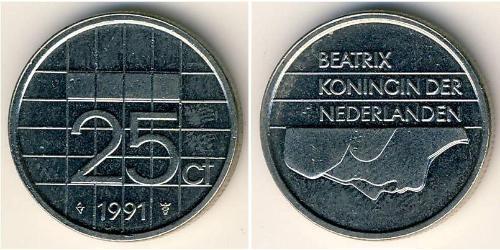 25 Cent Royaume des Pays-Bas (1815 - ) Nickel 