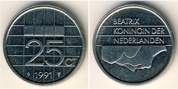 25 Cent Royaume des Pays-Bas (1815 - ) Nickel 