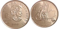 25 Cent Canadá Níquel Isabel II (1926-2022)