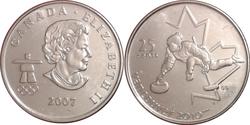 25 Cent Canadá Níquel Isabel II (1926-2022)