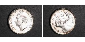 25 Cent Canadá Plata Jorge V (1865-1936)