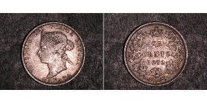 25 Cent Canadá Plata Victoria (1819 - 1901)