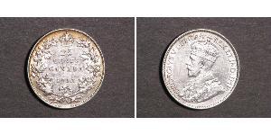 25 Cent Canadá Plata Jorge V (1865-1936)