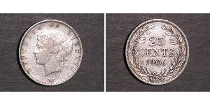 25 Cent Liberia Plata 