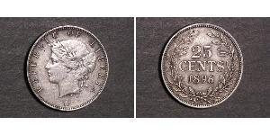 25 Cent Liberia Plata 