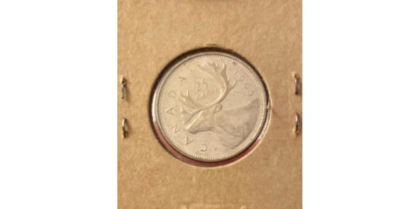 25 Cent Canada Rame/Nichel Elisabetta II (1926-2022)