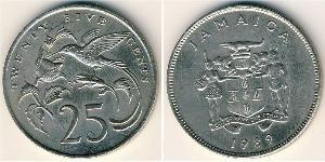 25 Cent Giamaica (1962 - ) Rame/Nichel 