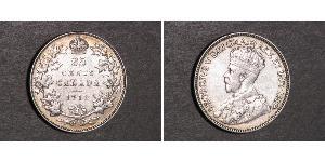25 Cent Kanada Silber George V (1865-1936)