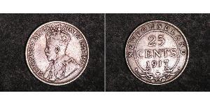 25 Cent Kanada Silber George V (1865-1936)