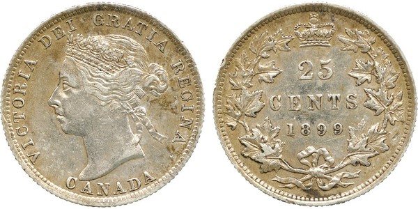 25 Cent Kanada Silber Victoria (1819 - 1901)