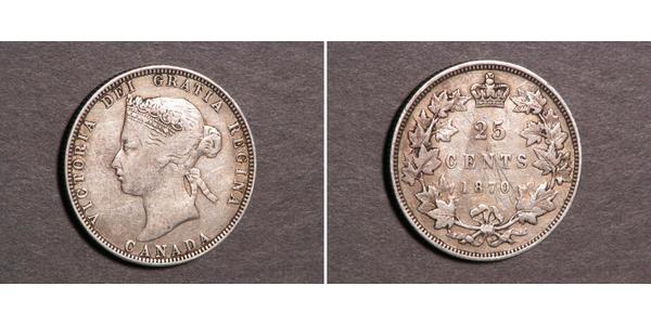 25 Cent Kanada Silber Victoria (1819 - 1901)