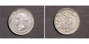 25 Cent Sri Lanka Silber 