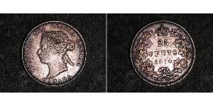 25 Cent Canada Silver Victoria (1819 - 1901)