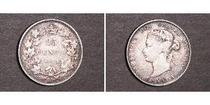 25 Cent Canada Silver Victoria (1819 - 1901)