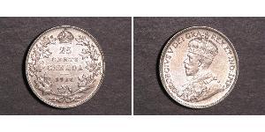 25 Cent Canada Silver George V of the United Kingdom (1865-1936)