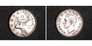 25 Cent Canada Silver George V of the United Kingdom (1865-1936)