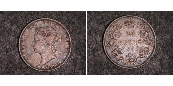 25 Cent Canada Silver Victoria (1819 - 1901)