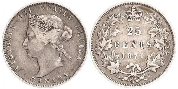 25 Cent Canada Silver Victoria (1819 - 1901)