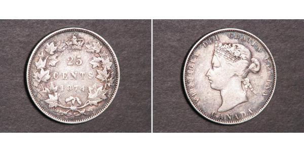 25 Cent Canada Silver Victoria (1819 - 1901)