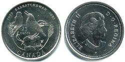 25 Cent Kanada Stahl Elizabeth II (1926-2022)
