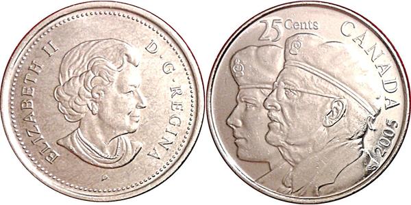 25 Cent Canada Steel 