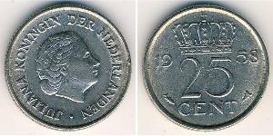 25 Cent Kingdom of the Netherlands (1815 - )  