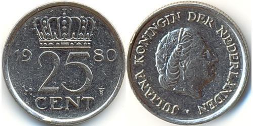 25 Cent Kingdom of the Netherlands (1815 - )  