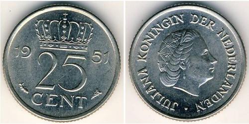 25 Cent Kingdom of the Netherlands (1815 - )  