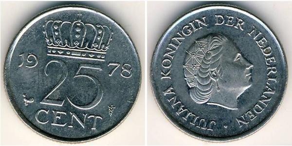 25 Cent Kingdom of the Netherlands (1815 - )  