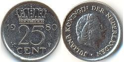 25 Cent Regno dei Paesi Bassi (1815 - )  