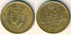 25 Cent Sri Lanka/Ceylon  