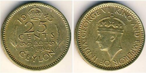 25 Cent Sri Lanka/Ceylon  