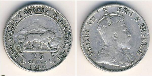 25 Cent East Africa 銀 