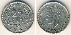 25 Cent Seychelles 銀 