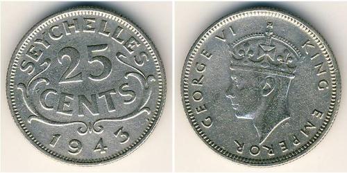 25 Cent Seychelles 銀 