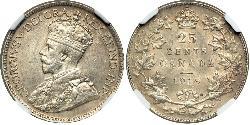 25 Cent 加拿大 銀 乔治五世  (1865-1936)