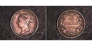 25 Cent 加拿大 銀 维多利亚 (英国君主)