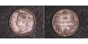 25 Cent 加拿大 銀 维多利亚 (英国君主)