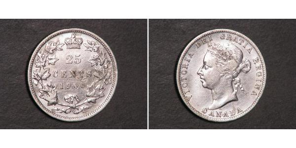 25 Cent 加拿大 銀 维多利亚 (英国君主)