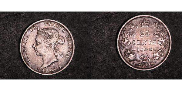 25 Cent 加拿大 銀 维多利亚 (英国君主)